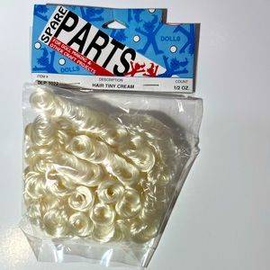 Spare Parts Doll Making Hair Curls Tiny Cream Vintage 1/2oz